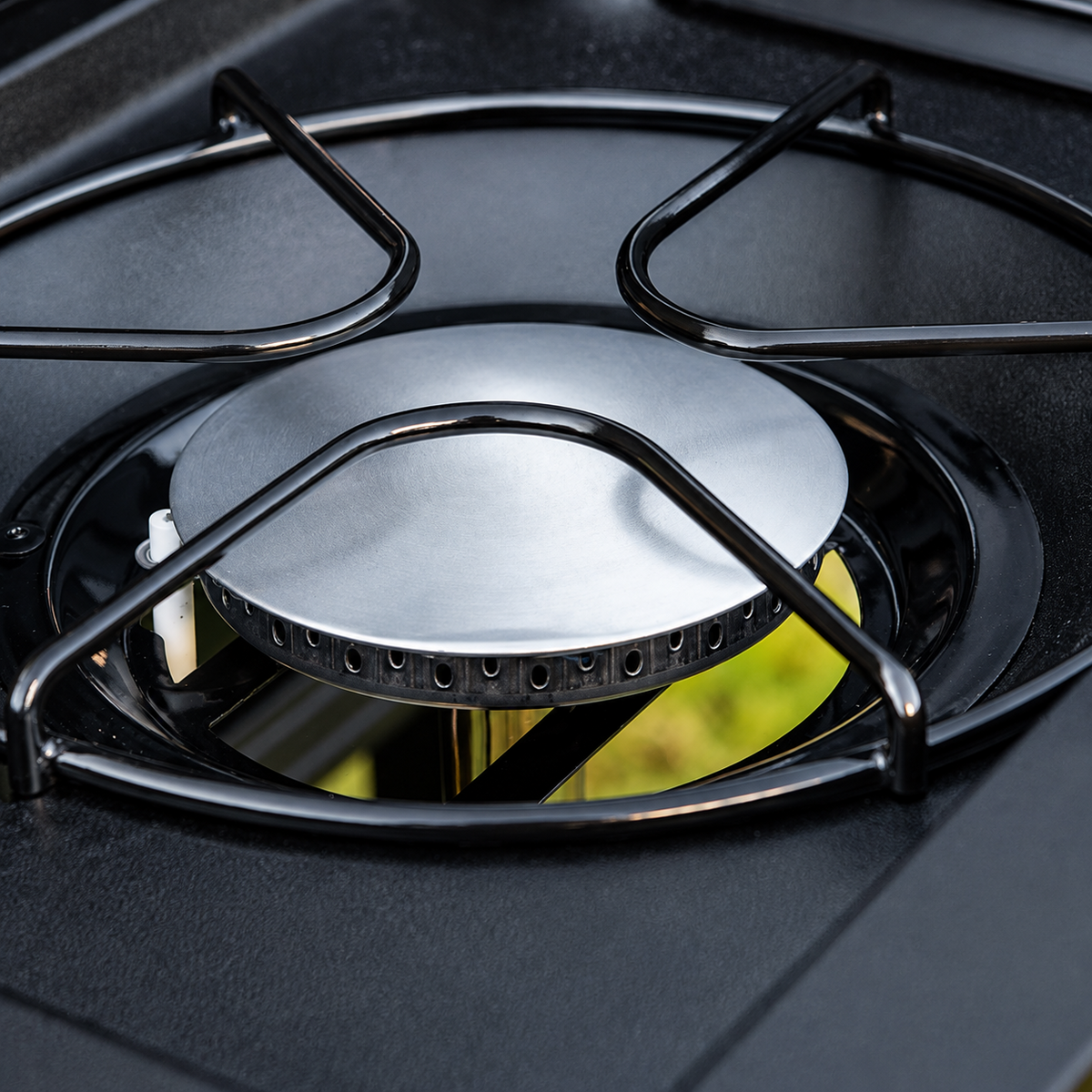 4-Burner Propane Gas Grill with Side Burner, 619 sq. in., Black/Silver