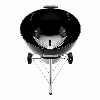 22-Inch Kettle Charcoal Grill with Removable Ash Catcher and Wheels, Black